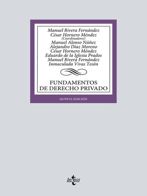 cover image of Fundamentos de Derecho Privado